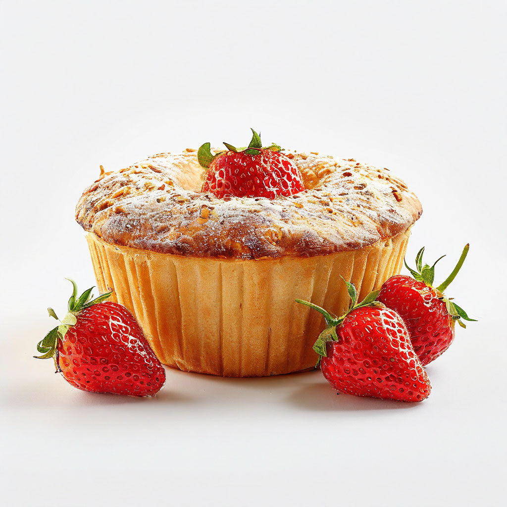 Булочка "КЛУБНИКА"