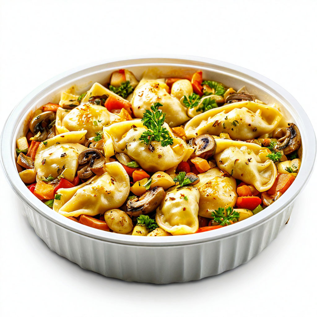 Вареники с картофелем и грибами