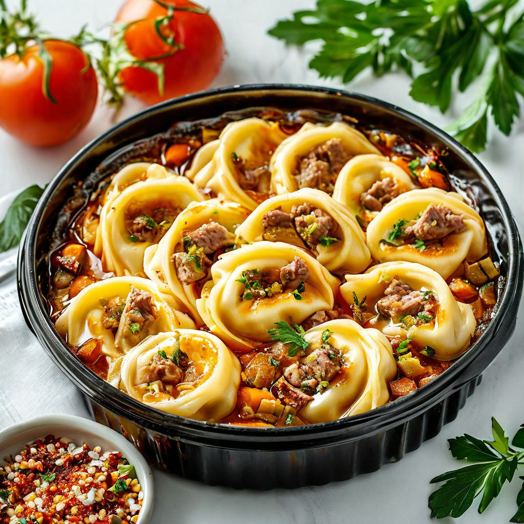 Вареники с мясом и капустой