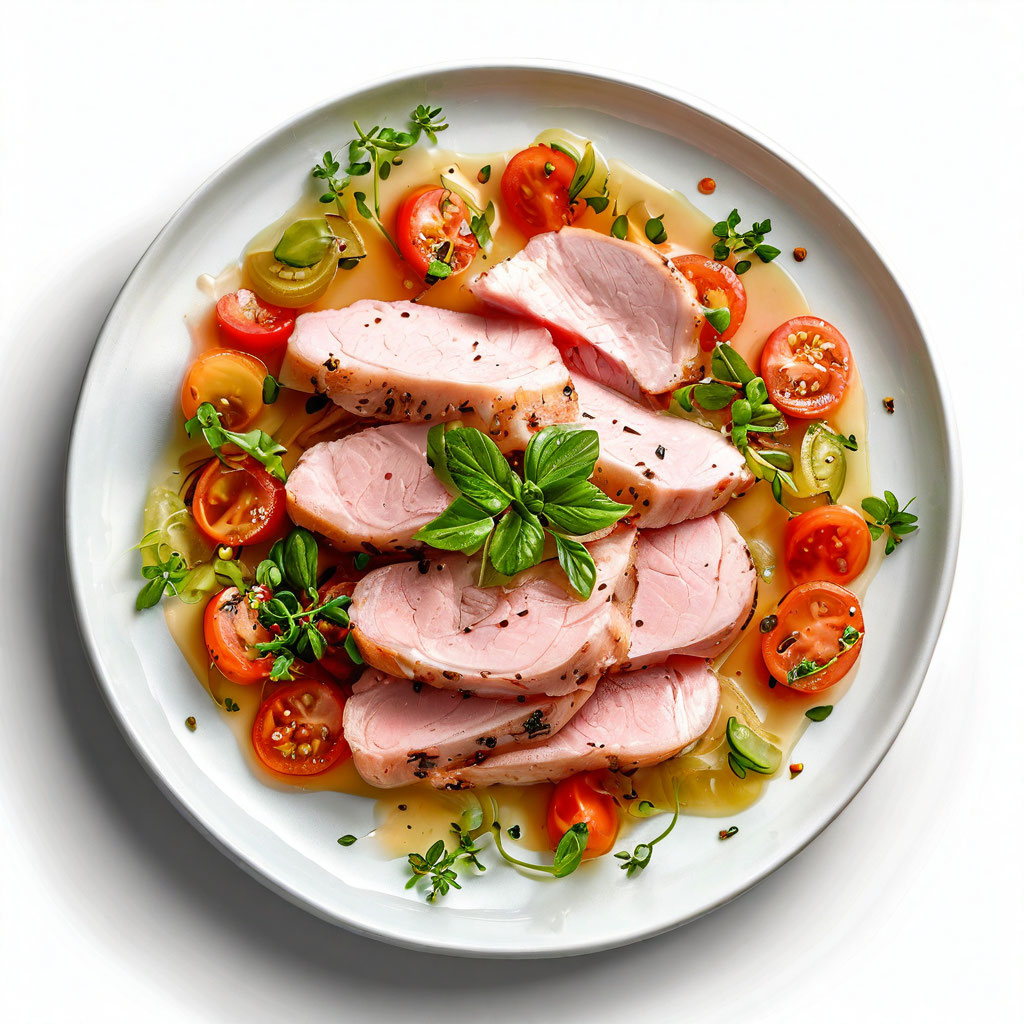 Ветчина «Нежная с индейкой» варёная (гофра)