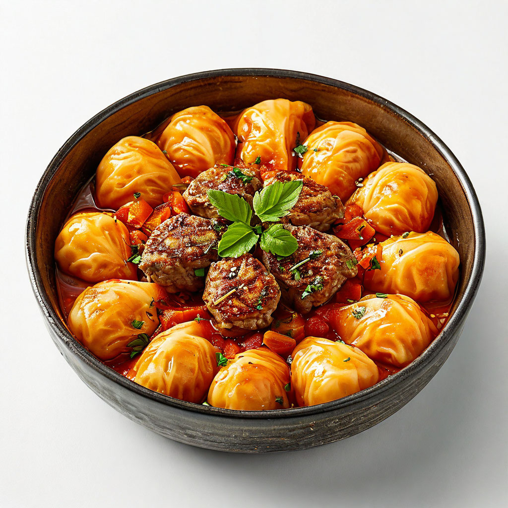 Голубцы с мясом и рисом