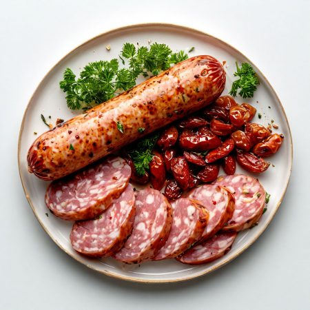 Колбаса Куриная пряная, с/к. 1с, 0,245 кг