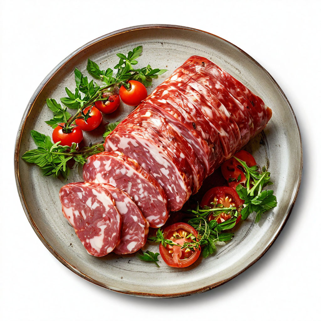 Колбаса Пармская, с/к, кат Б, в/у, порц. нар, 0,25 кг