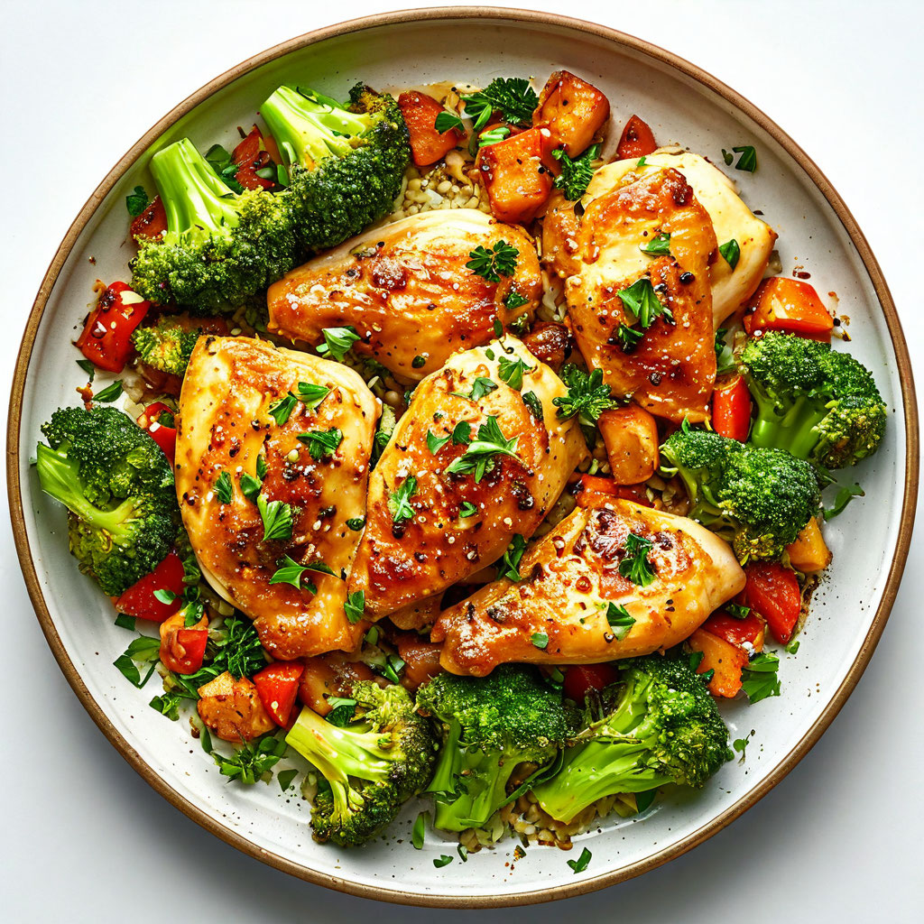 Курица с брокколи