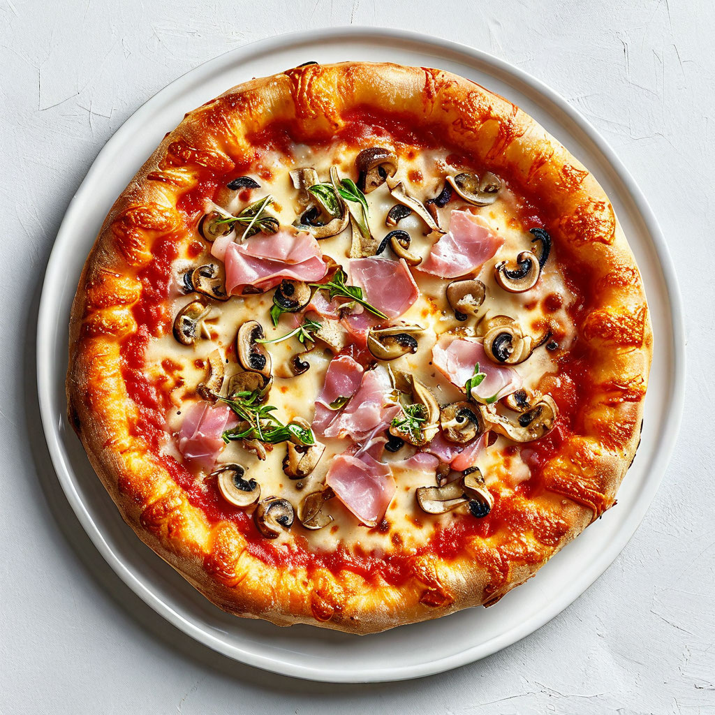 Пицца Ветчина и шампиньоны мал.