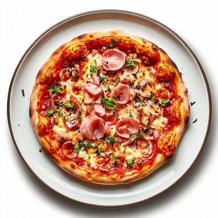 Пицца С ветчиной круглая