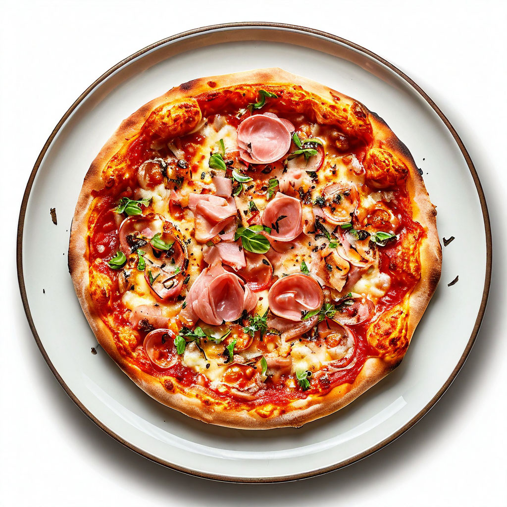 Пицца С ветчиной круглая