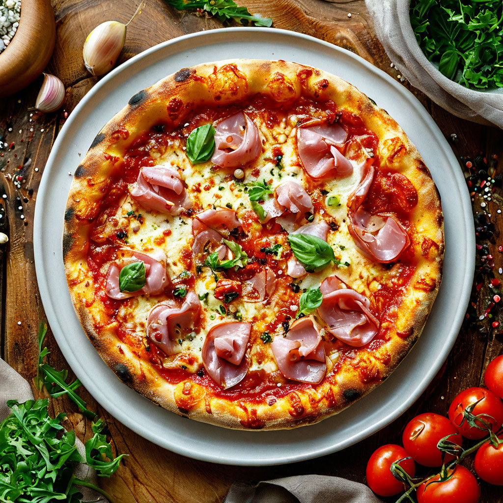 Пицца С ветчиной мал.