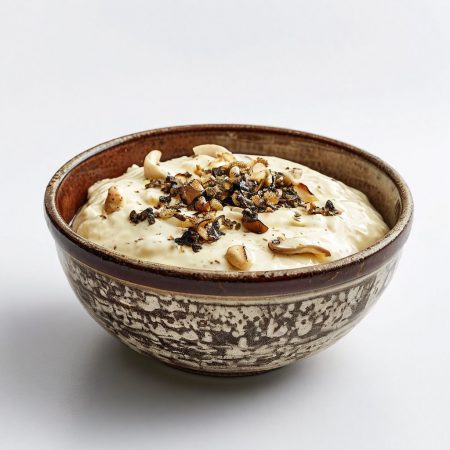 С грибами и трюфельным маслом круглая