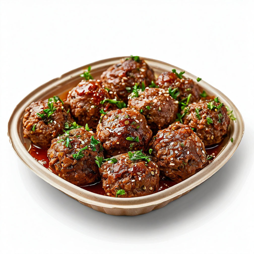 Фрикадельки из говядины обжареные