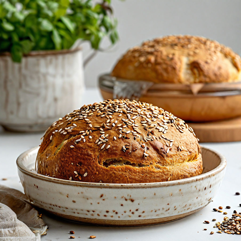 хлеб из пророщенной зелёной гречихи